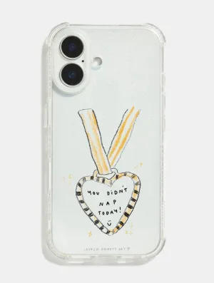 Lauren Emmett x Skinnydip You Didn't Nap Today Shock iPhone Case Metal Texture
