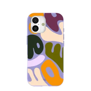 Lavender Alphabet Soup iPhone 17 Case Smooth Feel Protective Detailing