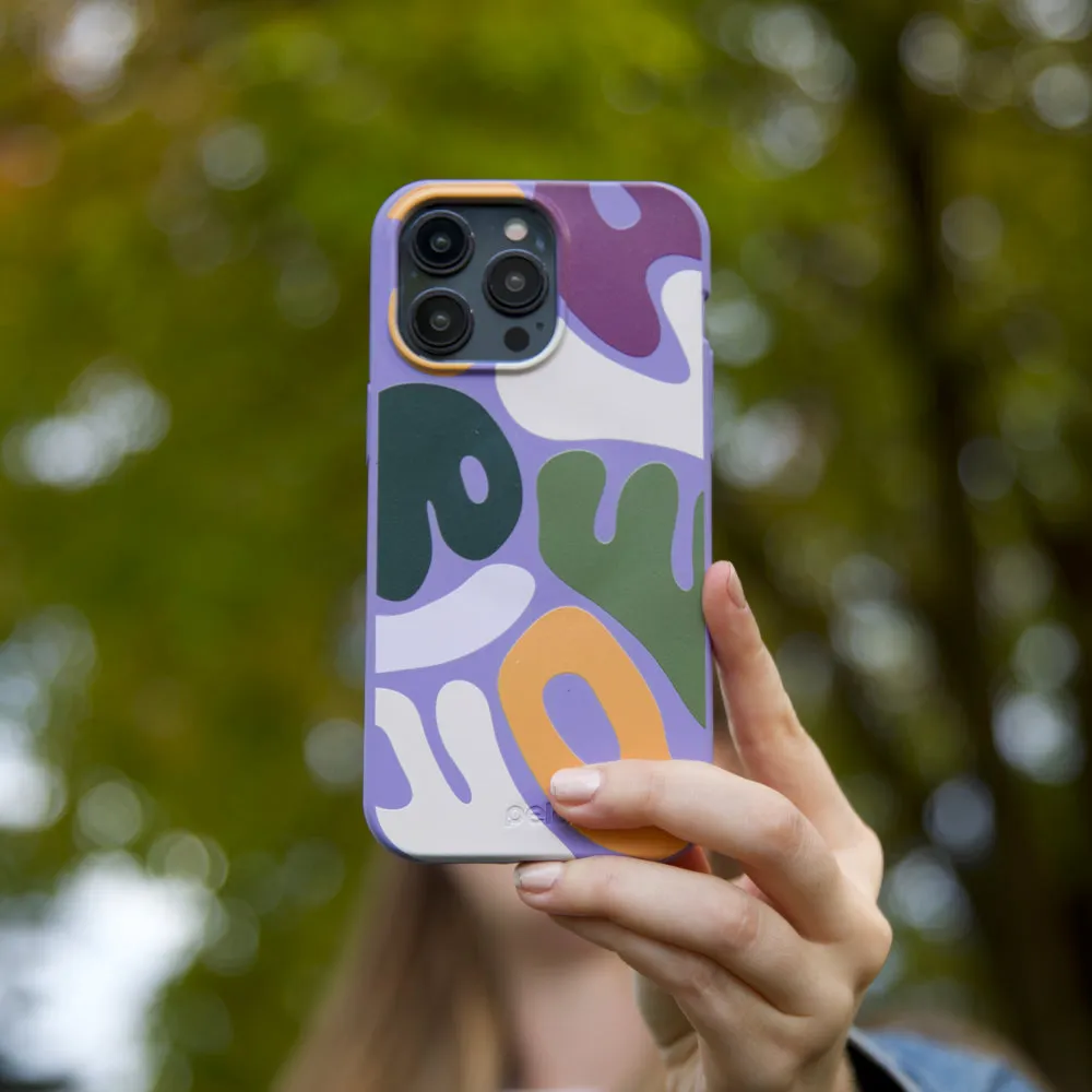 Lavender Alphabet Soup iPhone 17 Case Matte Protection