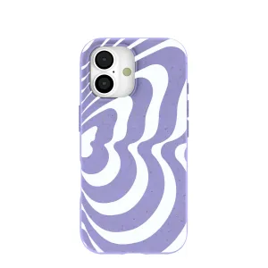 Durable Texture Finish Comfort Detail Lavender Flutter Right iPhone 17 Case