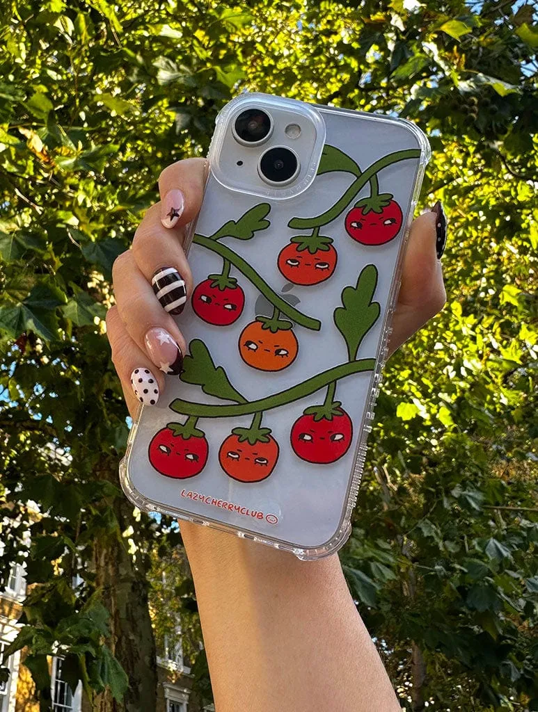 Lazy Cherry Club x Skinnydip Tomato Girl Shock iPhone Case Shock absorption Matte Design Texture