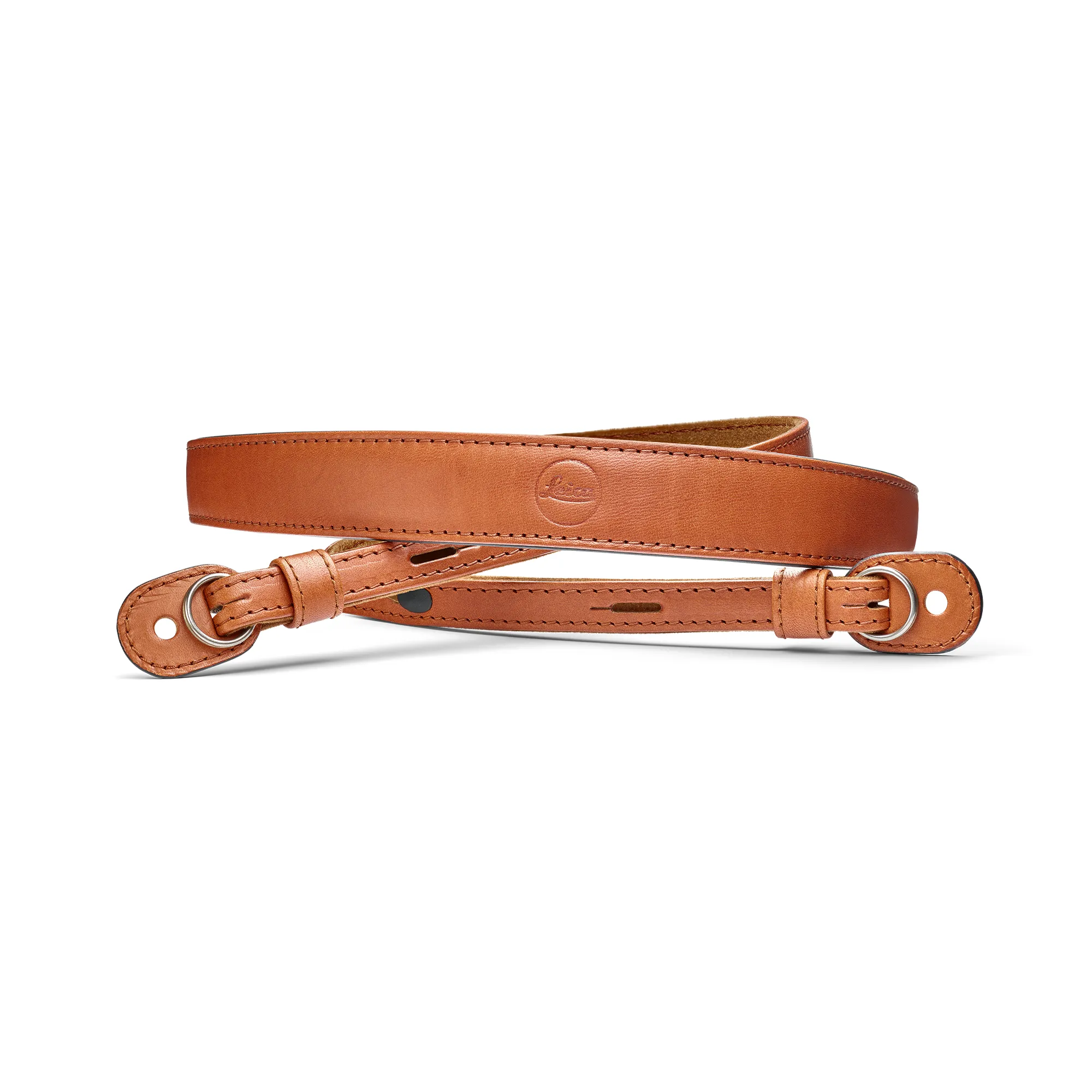 Push Button Gear nylon Leica Carrying Strap - Cognac