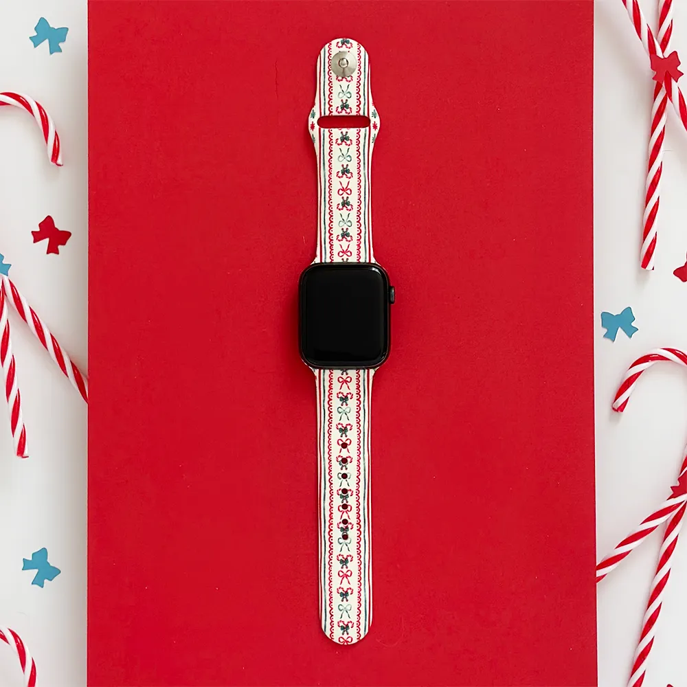 Casual Lifestyle Stylish Detail Let It Bow Apple Watch Strap