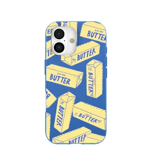 Electric Blue Butter Love iPhone 17 Case Scratch Resistant