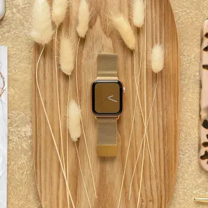 Daily Activity Gear Premium Band Magnetic Chain Apple Watch Strap - Gold