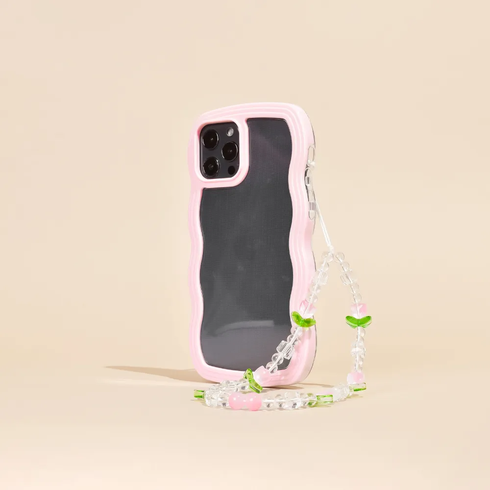 Lightweight Strap Beaded Phone Strap - Cute Tulips
