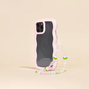 Lightweight Strap Beaded Phone Strap - Cute Tulips