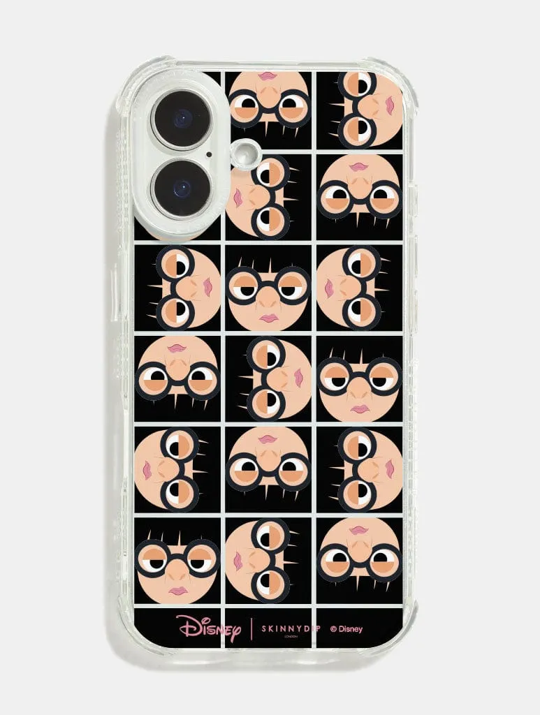 Premium Material Rugged Surface Build Disney Edna Mode Faces Shock iPhone Case