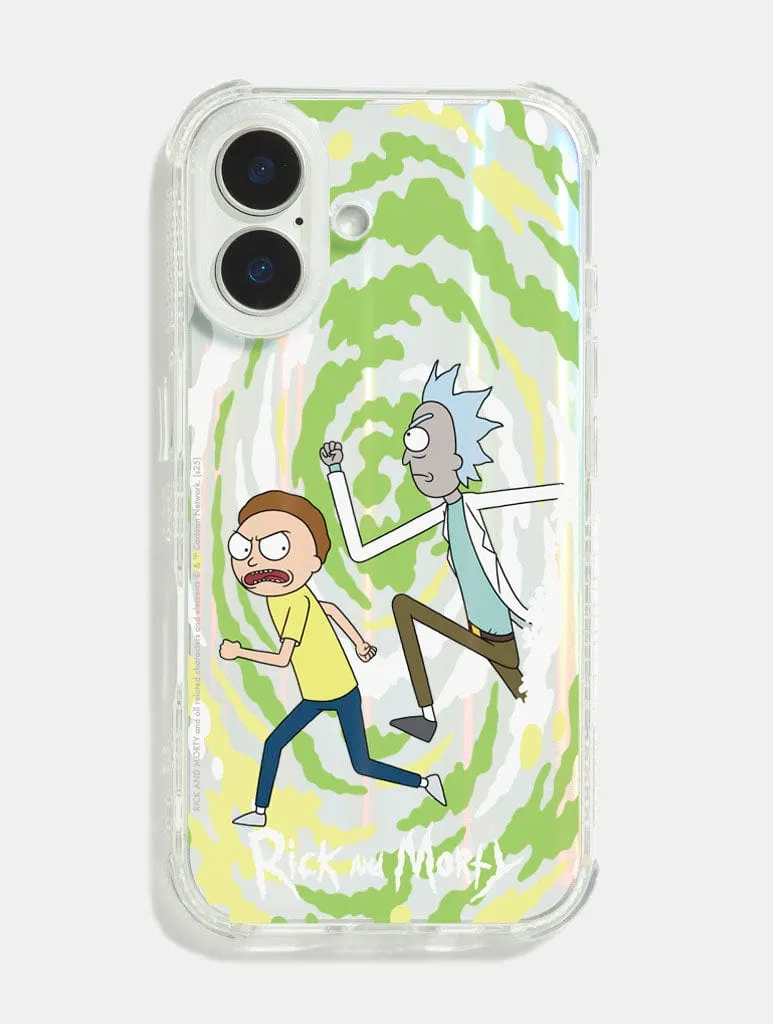 Rick And Morty x Skinnydip Teleport Shock iPhone Case Pocket Size