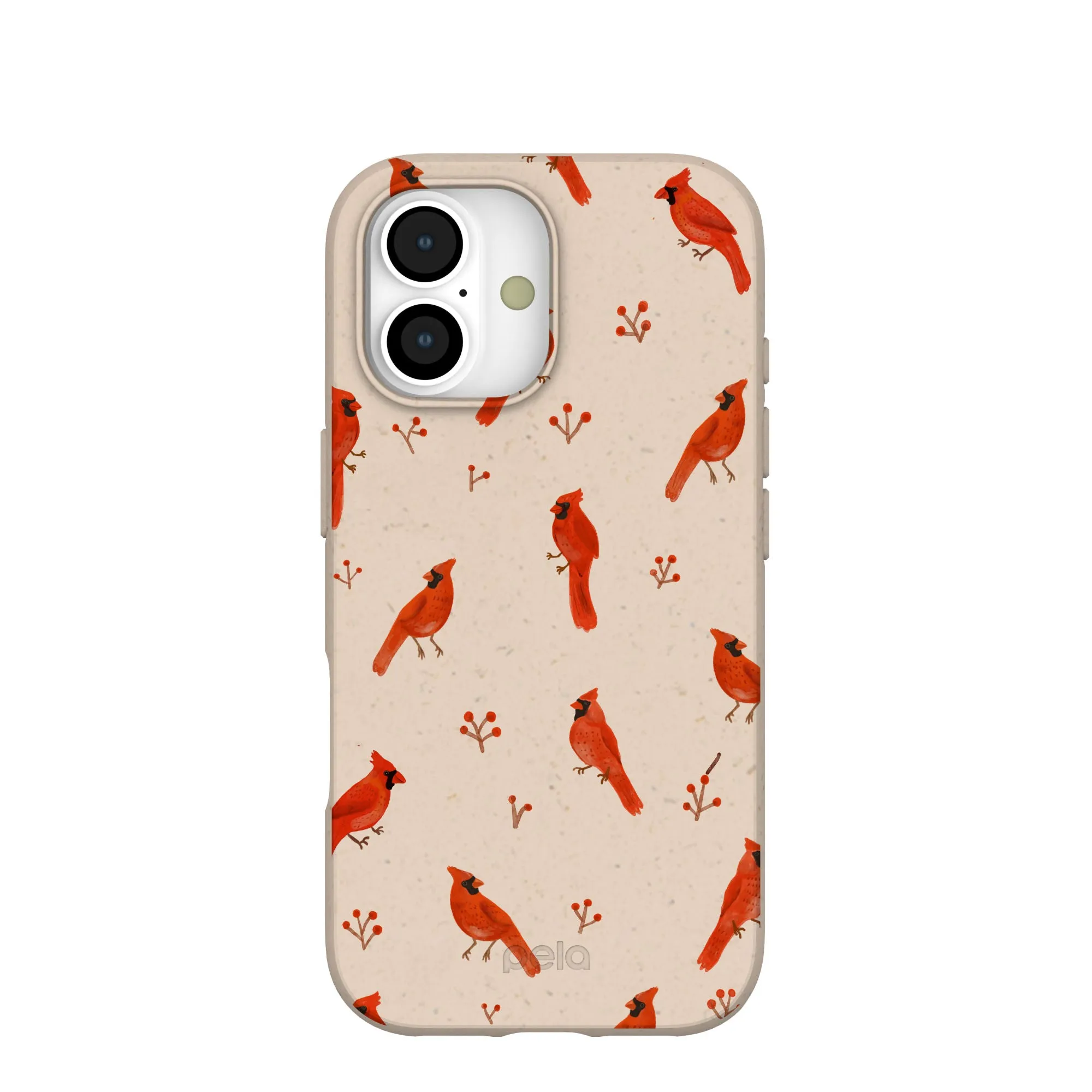 Seashell Cardinals iPhone 17 Case Matte Pattern Sleek Surface