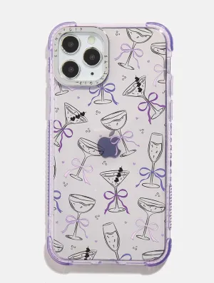 Lightweight Shell Ultra light Lilac Cocktail Bows Shock iPhone Case