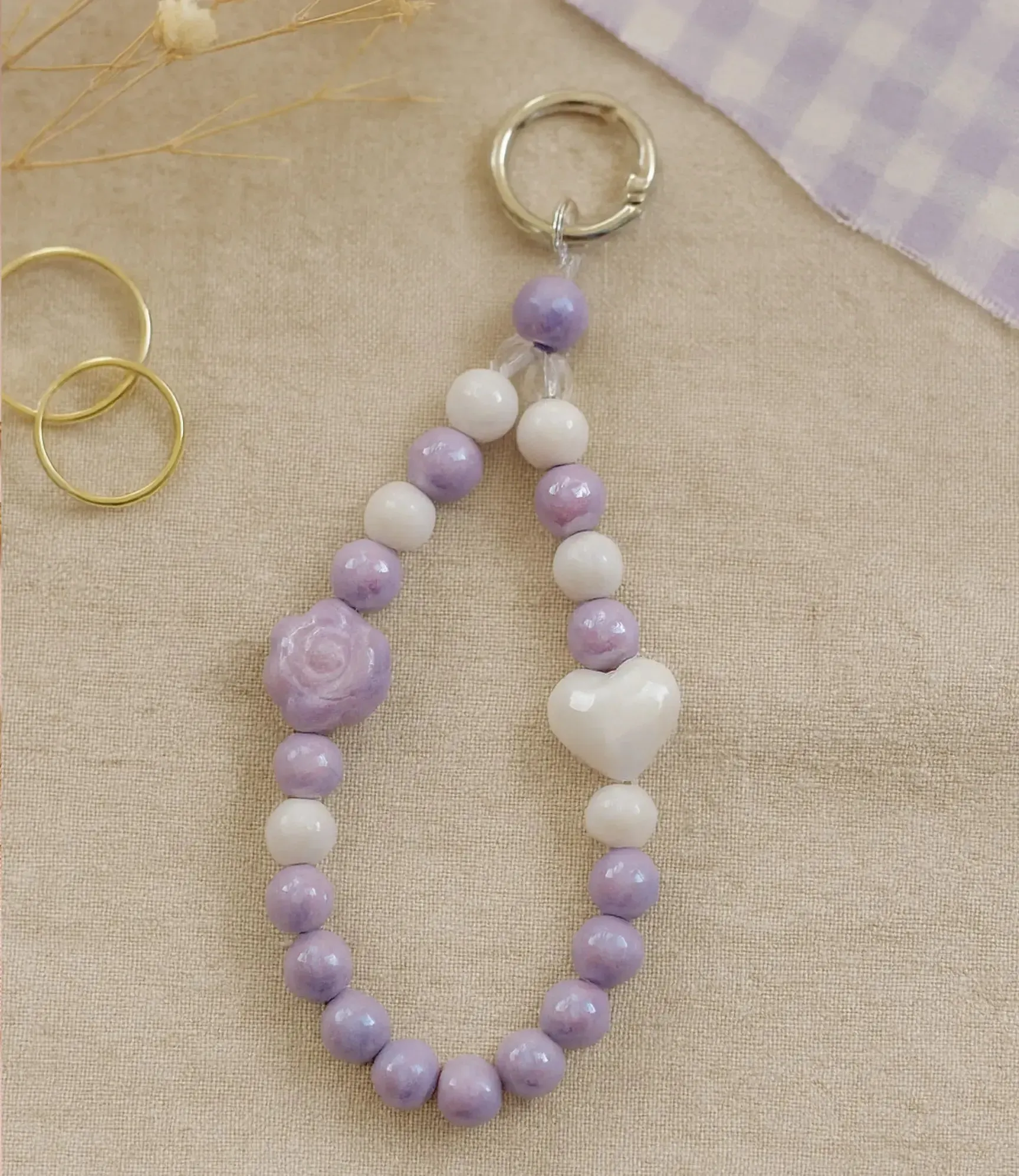 Phone Gym Phone Concert Lilac Romance Phone Charm