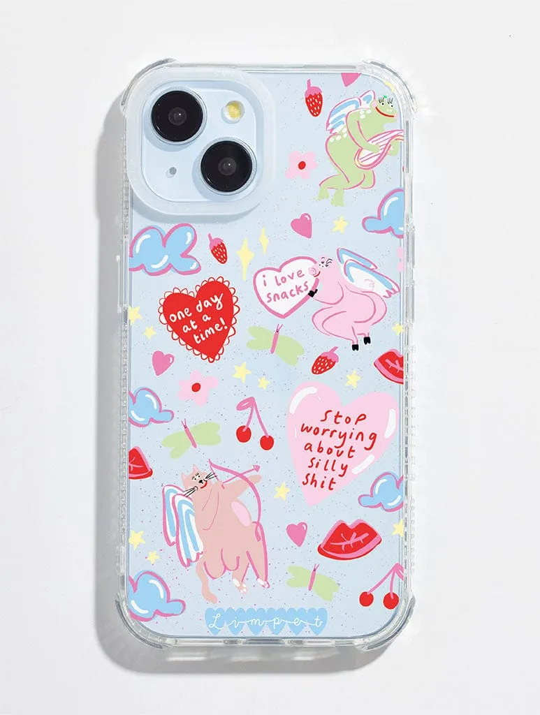 Bold Look Limpet x Skinnydip Stop Worrying About Silly Shit Shock iPhone Case