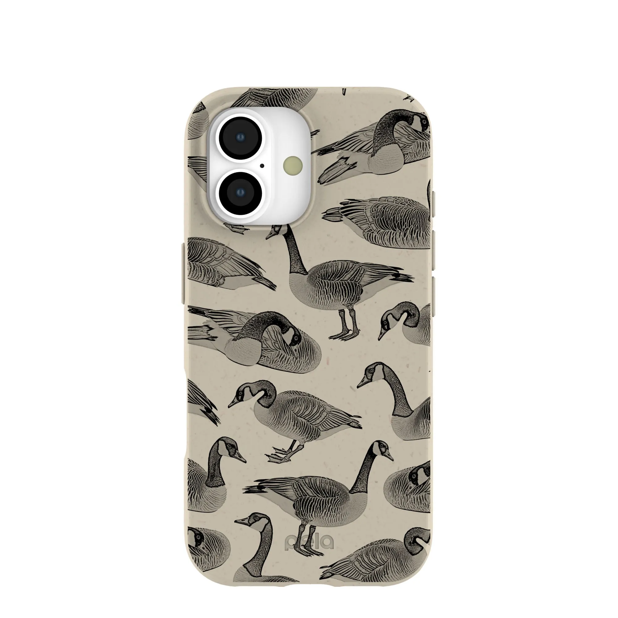 Minimal Aesthetic Stylish Form London Fog Canadian Geese iPhone 17 Case