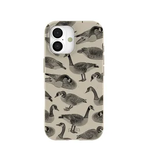 Minimal Aesthetic Stylish Form London Fog Canadian Geese iPhone 17 Case