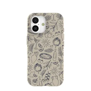 London Fog Mediterranean Moments iPhone 17 Case Hybrid Edge Soft Pattern Layer