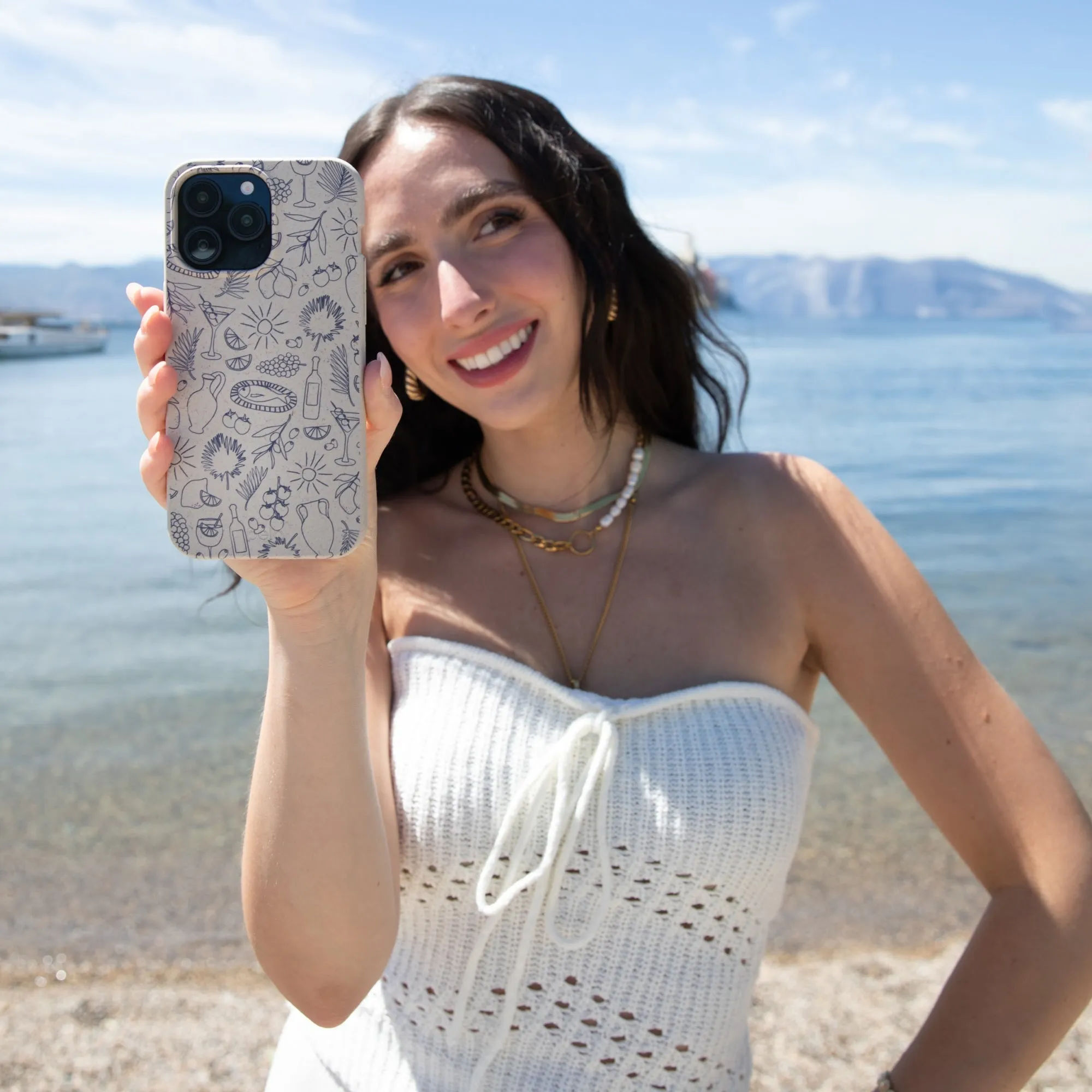 Trendy Design London Fog Mediterranean Moments iPhone 17 Case