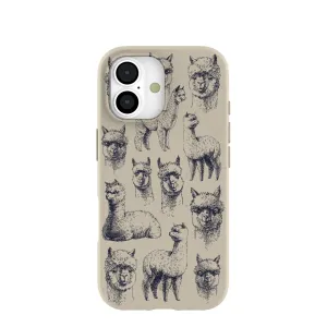 Matte Texture Design London Fog Spitting Llama iPhone 17 Case