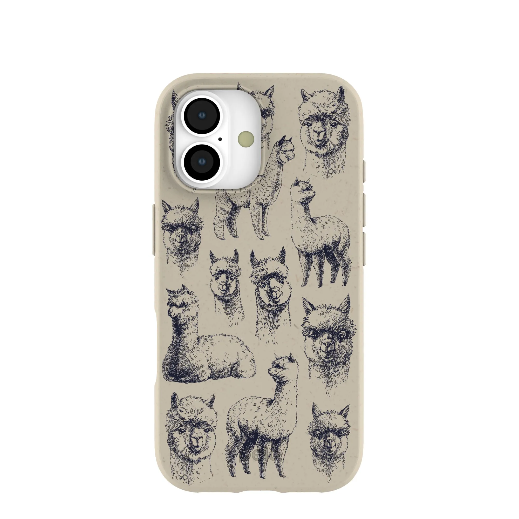 Matte Texture Design London Fog Spitting Llama iPhone 17 Case
