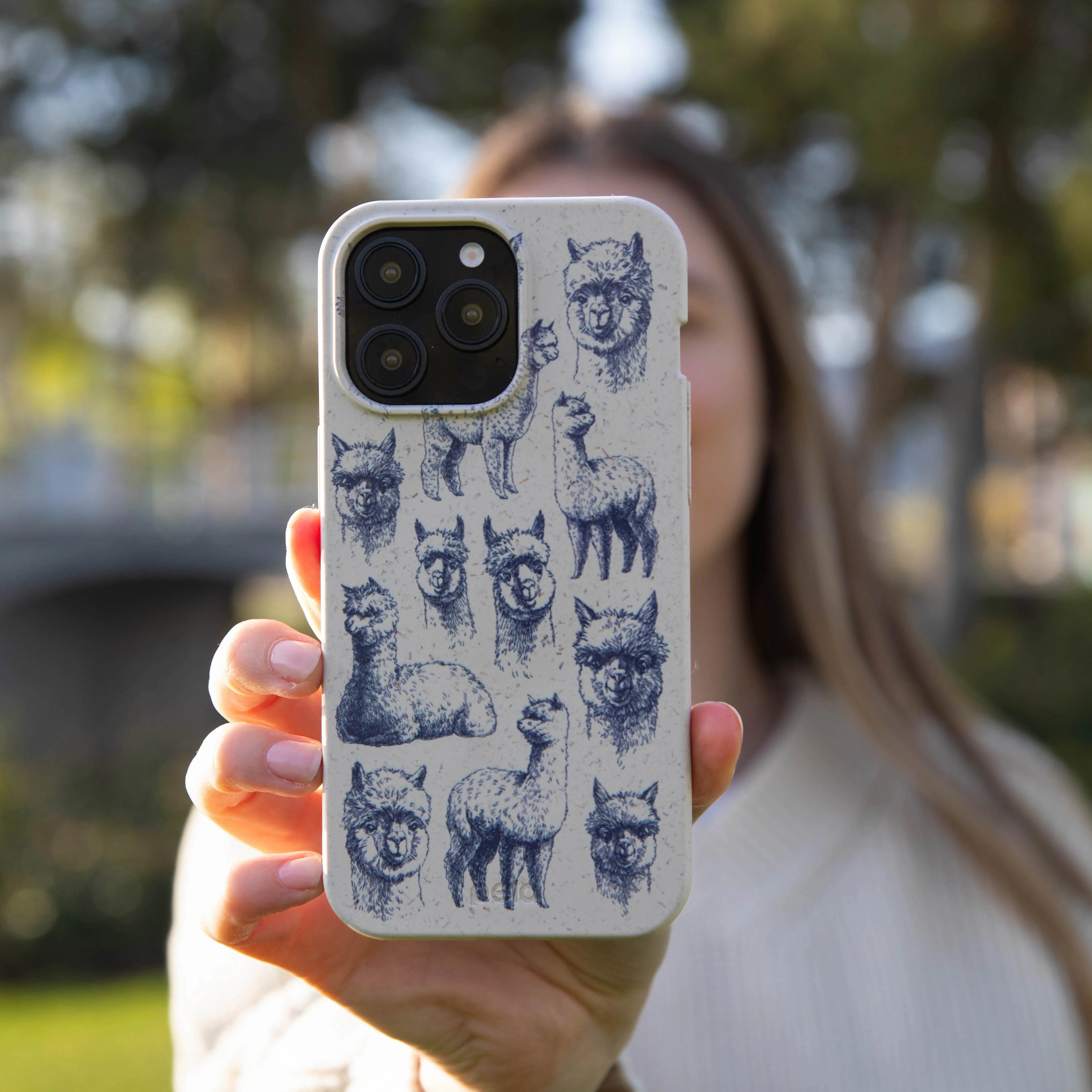 London Fog Spitting Llama iPhone 17 Case Durable Finish