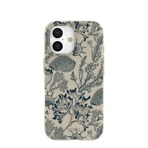Hybrid Pattern Texture London Fog Vintage Coral iPhone 17 Case