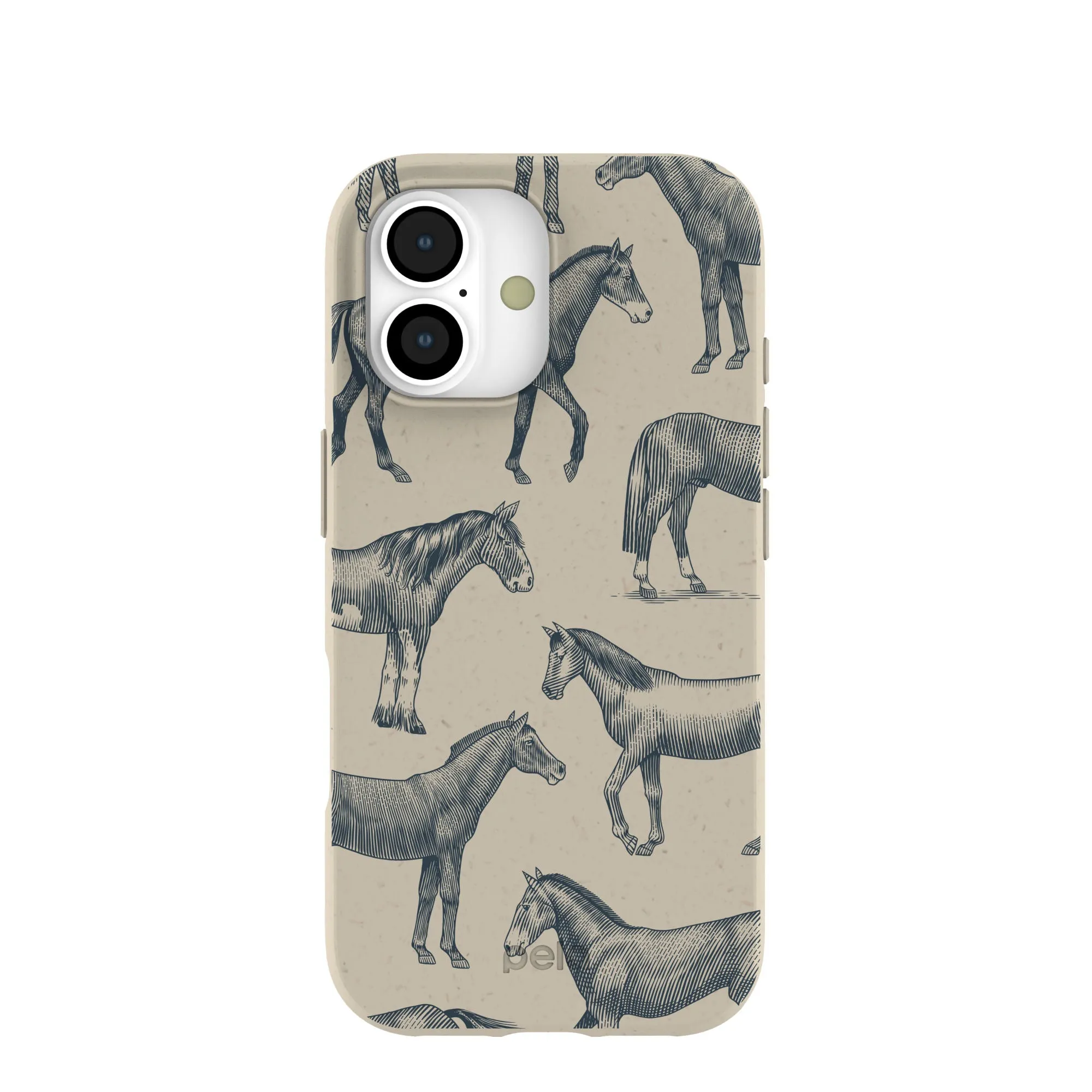 London Fog Vintage Gallop iPhone 17 Case TPU Material