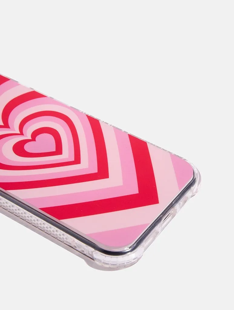 Glossy Look Minimal Style Love Heart Shock Case