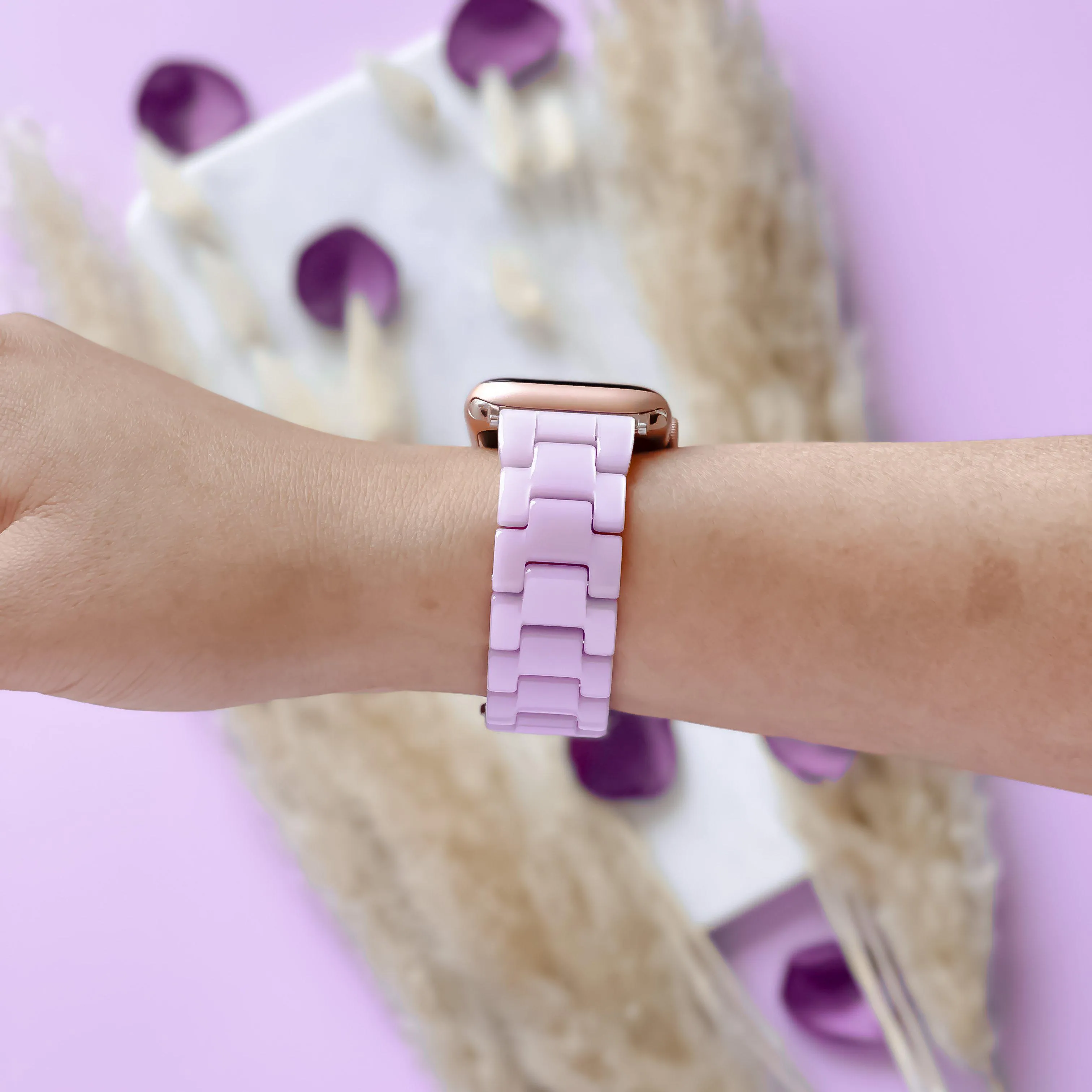 Luxe Lilac Apple Watch Strap Flexible Wear Modern Fashion Appeal