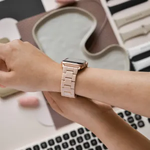 Light Comfort Adjustable Closure Luxe Nude Apple Watch Strap