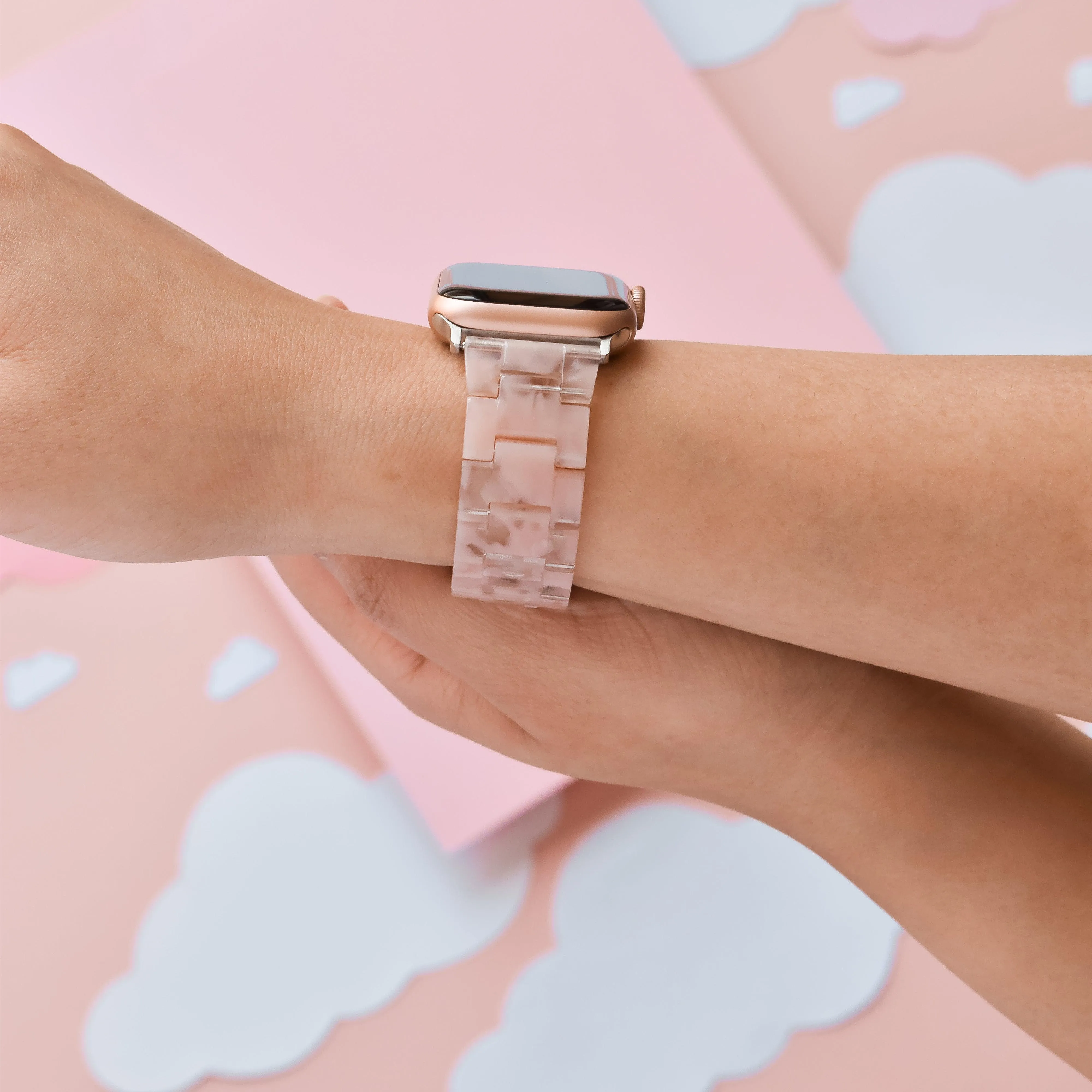 Universal Function Luxe Pink Clouds Apple Watch Strap