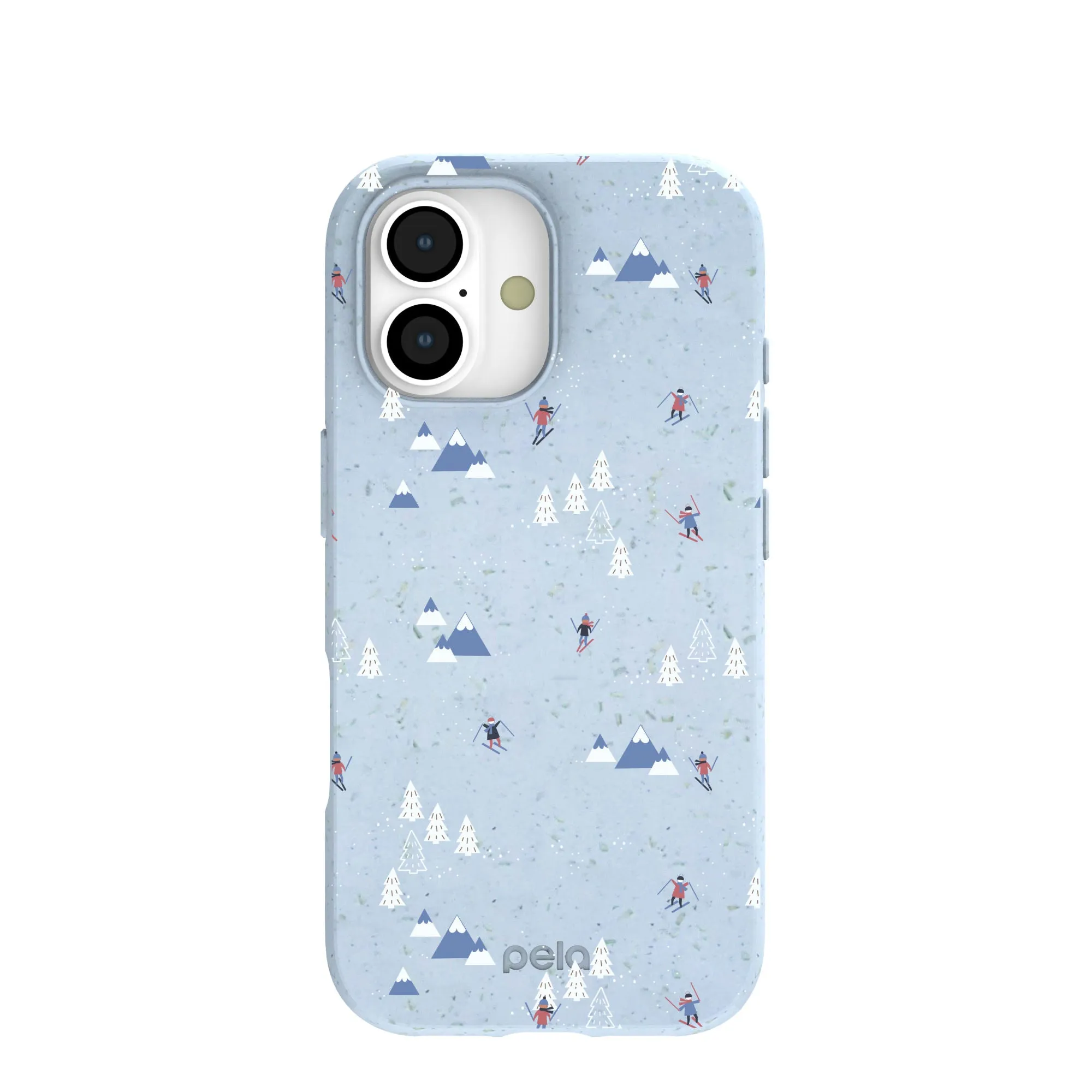 Durable Detail Hybrid Surface Layer Powder Blue Ski Pass iPhone 17 Case
