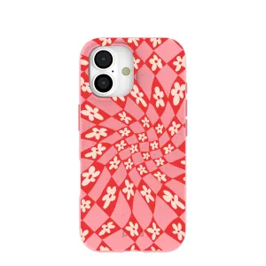 Sleek Guard Crystal Finish Bubblegum Pink Funky Fleurs iPhone 17 Case