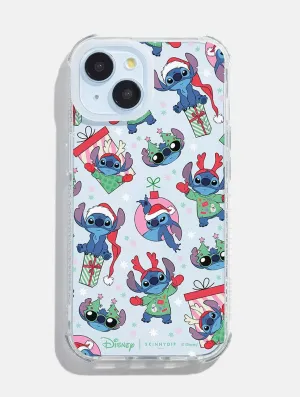 Clear Surface Classic Texture Disney Christmas Stitch Shock iPhone Case