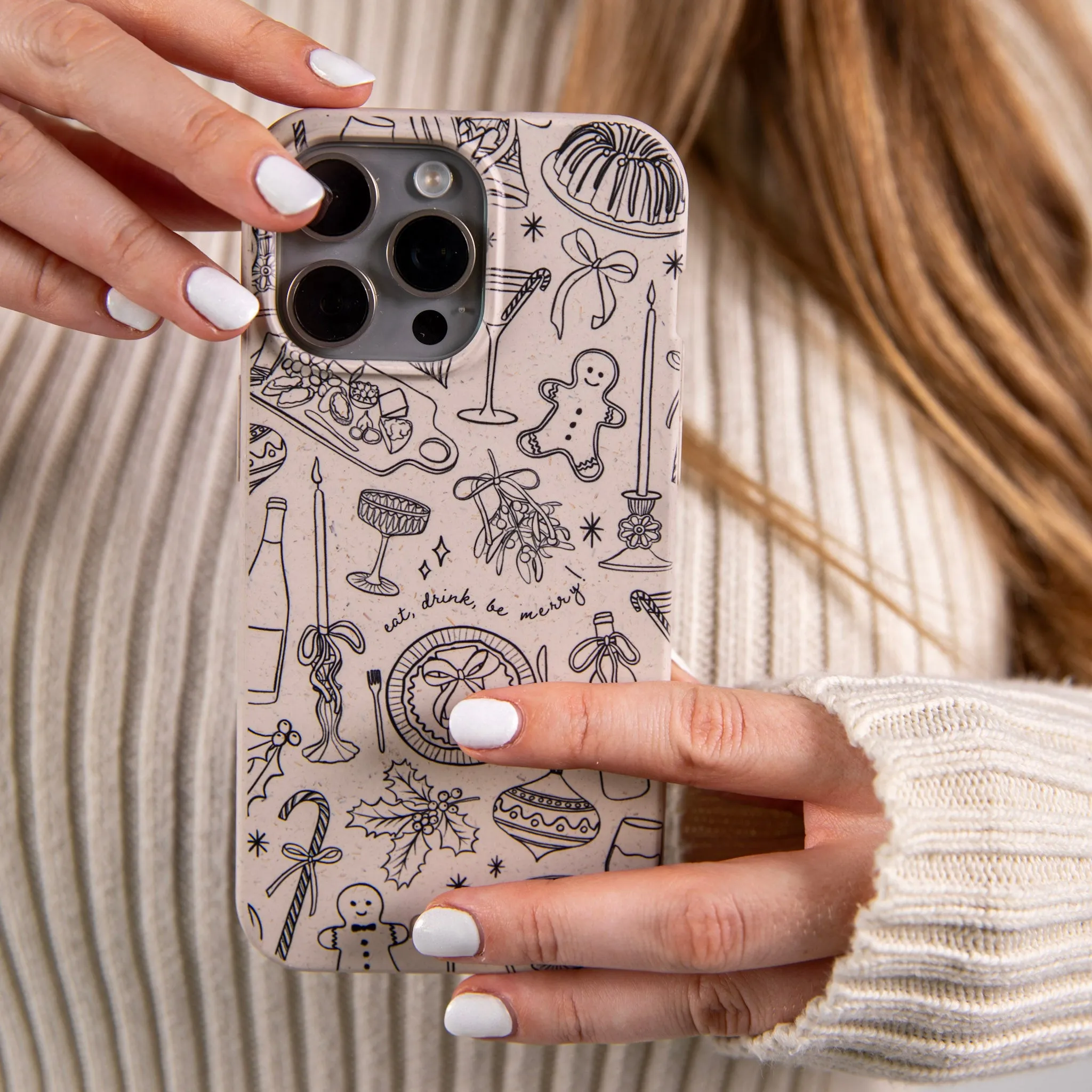 High End Look Luxury Style London Fog Holiday Dinner Party iPhone 17 Case