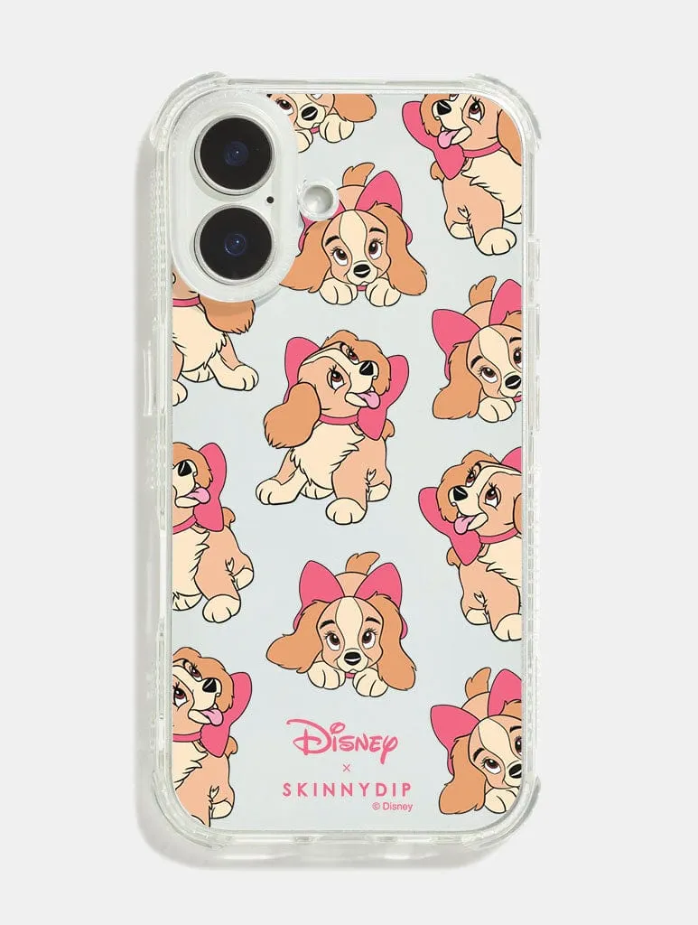 Disney Lady Shock iPhone Case Glossy Pattern Portable Grip