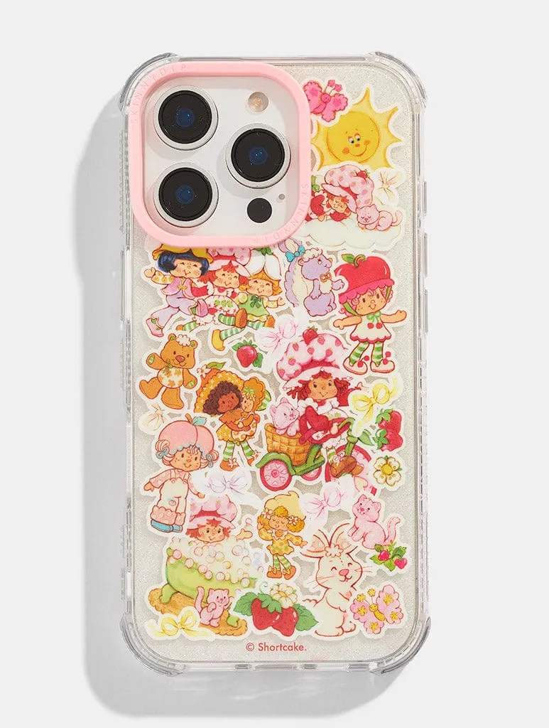 Strawberry Shortcake x Skinnydip Coquette Sticker Case Lightweight Shell Lightweight Build Quality