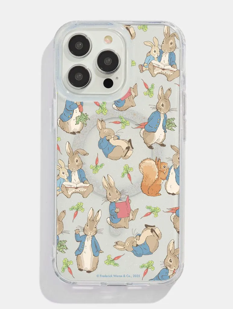 Refined Edge Anti Shock Peter Rabbit x Skinnydip Book Glitter MagSafe iPhone Case