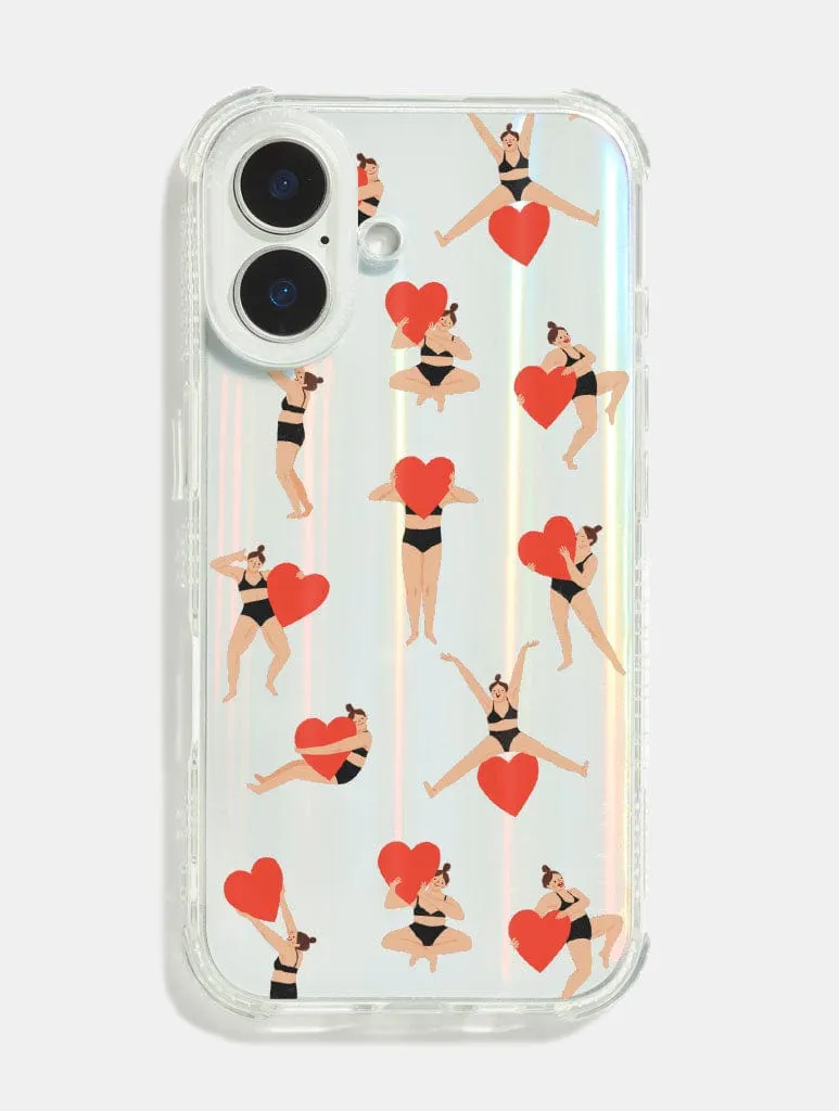 Slim Profiled Elegant Style Nina Cosford x Skinnydip Heart Girl Shock iPhone Case