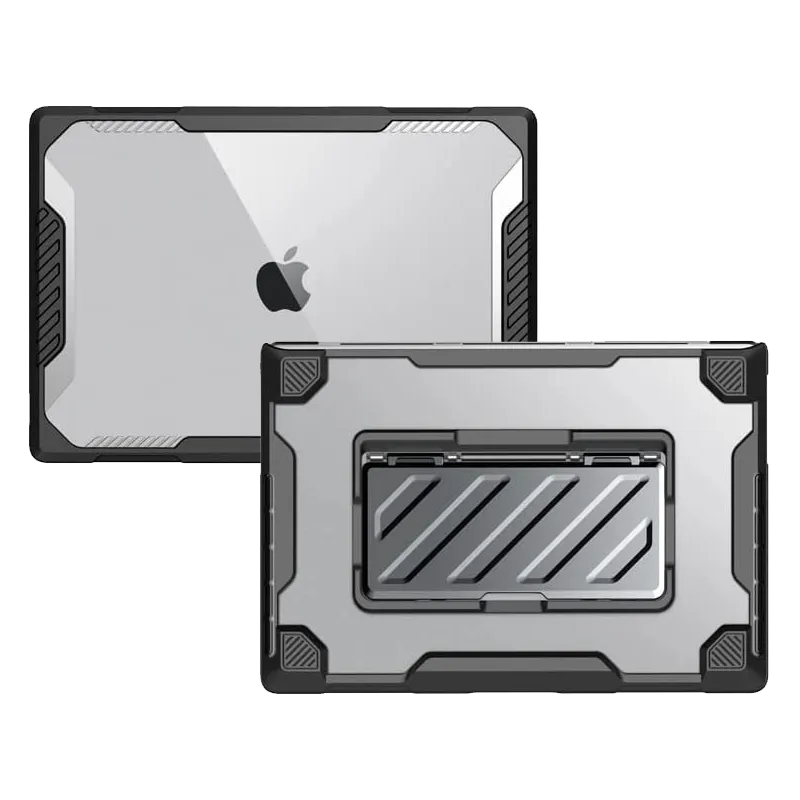 MacBook Pro 16 inch (2021/2023) Unicorn Beetle PRO Case Cover with Kickstand-Black Outdoor Use protective slim folio