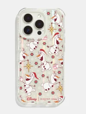 Comfort Design Layer Flexible Material Disney Frozen Olaf Festive Pattern Shock iPhone Case
