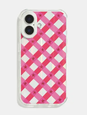 Smart Accessory Maia Faddoul x Skinnydip Pink Check Shock iPhone Case
