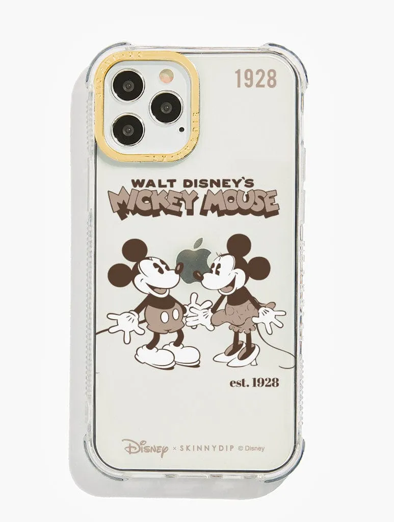 Protective Pattern Disney Vintage Mickey Shock iPhone Case