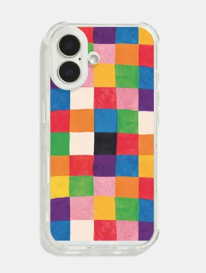 Shockproof Frame Rugged Surface Elmer Patchwork Shock iPhone Case