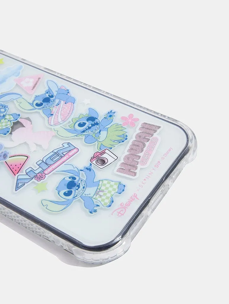 Full Coverage Disney Summer Stitch Sticker Shock iPhone Case