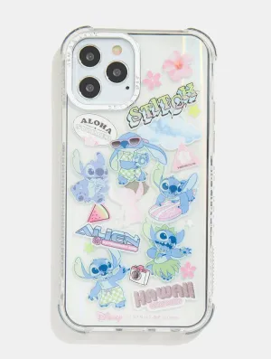 Disney Summer Stitch Sticker Shock iPhone Case Rugged Outline Grip Control