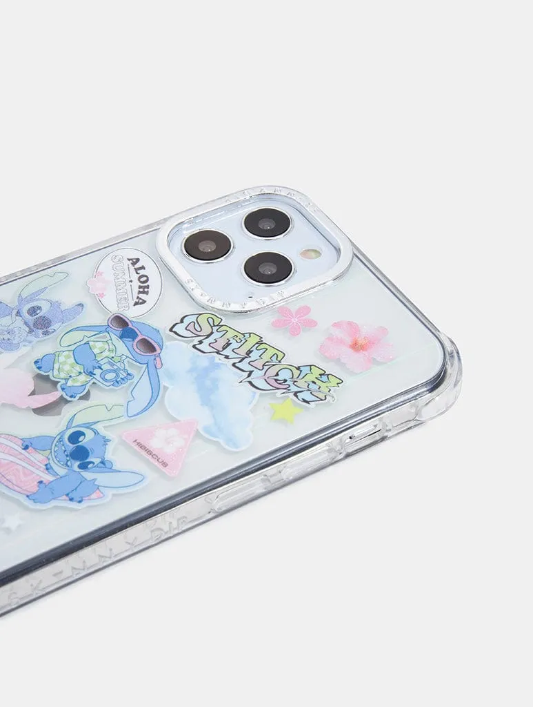 Youth Style Pocket Ready Disney Summer Stitch Sticker Shock iPhone Case