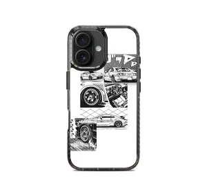 Gloss Finish Texture Outdoor Protection Drifting Cars Stride 2.0 Phone Case Cover