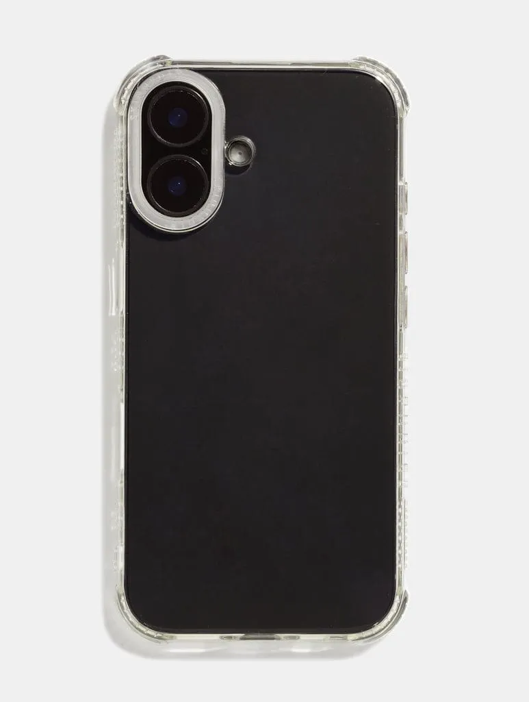 Personalised Clear Shock iPhone Case With Clear Camera Hole Compact Texture Smooth Feel