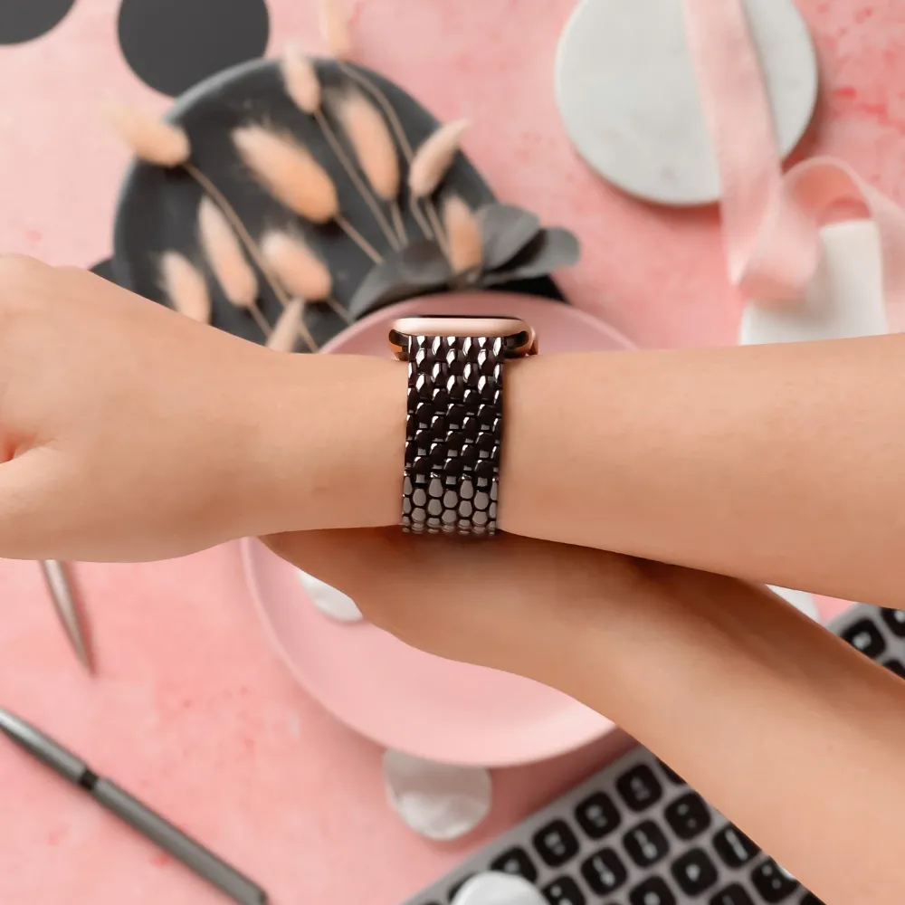 Mermaid Apple Watch Strap - Black simple design Everyday Strength Design