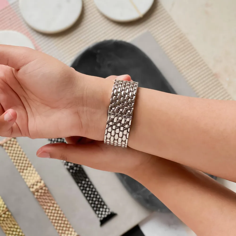 Modern Accessory Mermaid Watch Strap - Silver